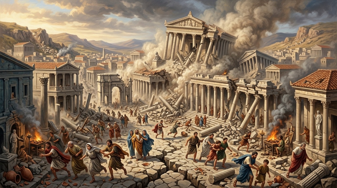 Terremoto de Laodicea, 61 d.C., ciudad romana destruida en Asia Menor